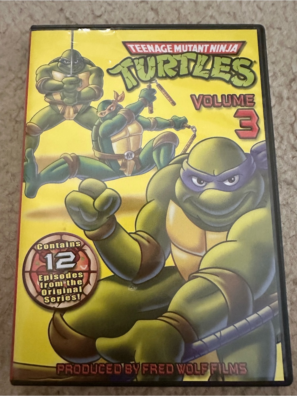 Teenage Mutant Ninja Turtles Volume 3 DVD - Yellow Cover